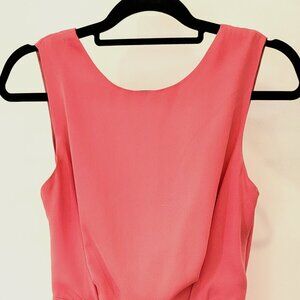 Topshop Pink Romper with Back Lace Detail - Size 6